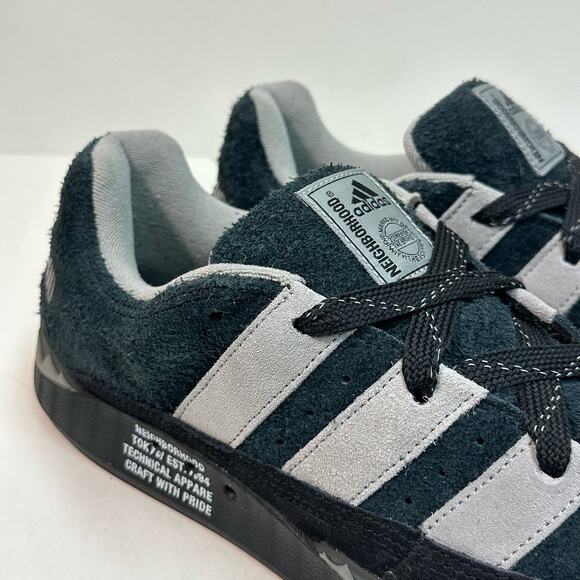 WORN TWICE Neighborhood x adidas Adimatic ‘Black’ Suede Skate Streetwear 12 main image 8
